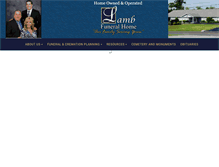 Tablet Screenshot of lambfuneralhome.com